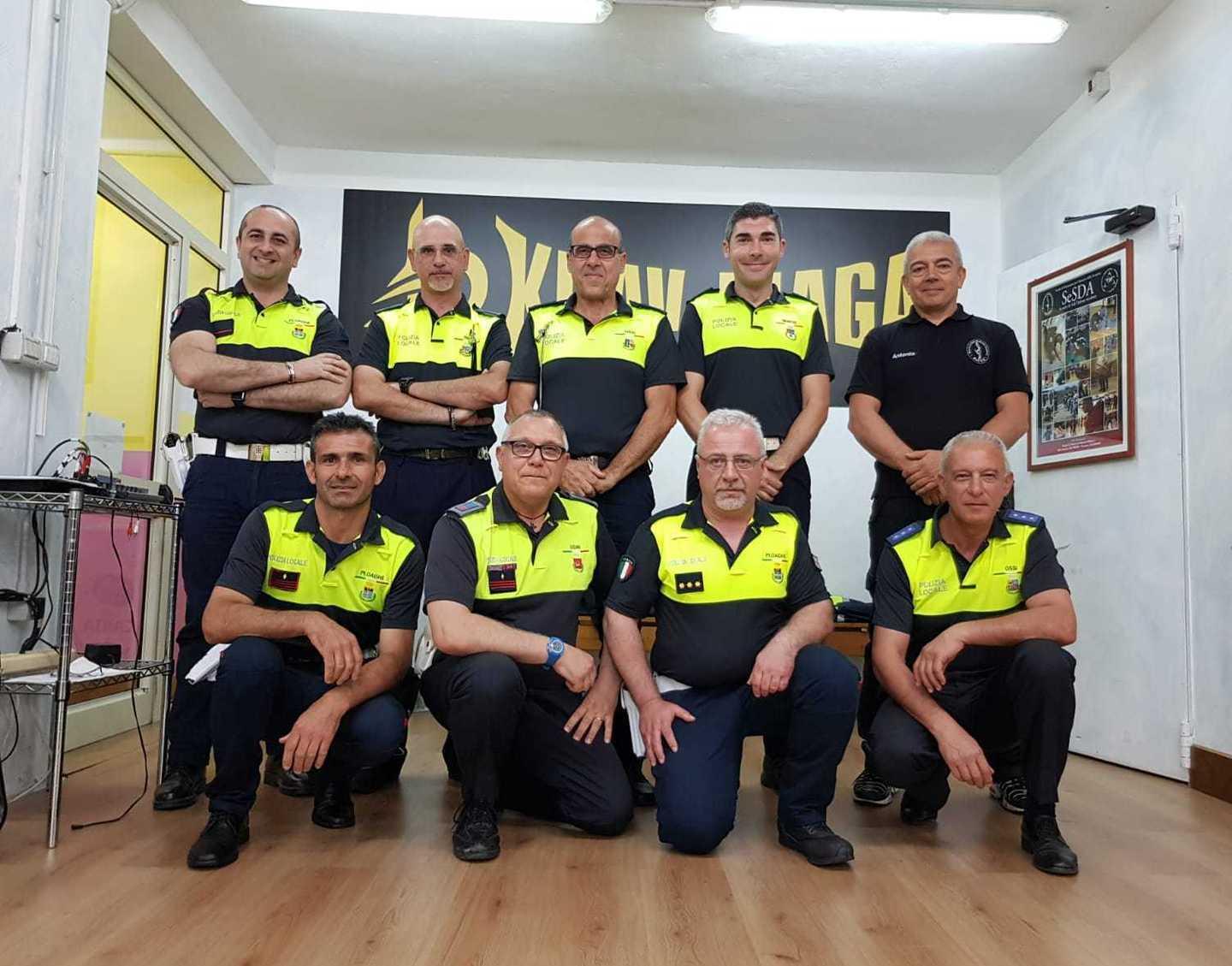 I vigili dei Comuni del Coros a lezione di difesa personale