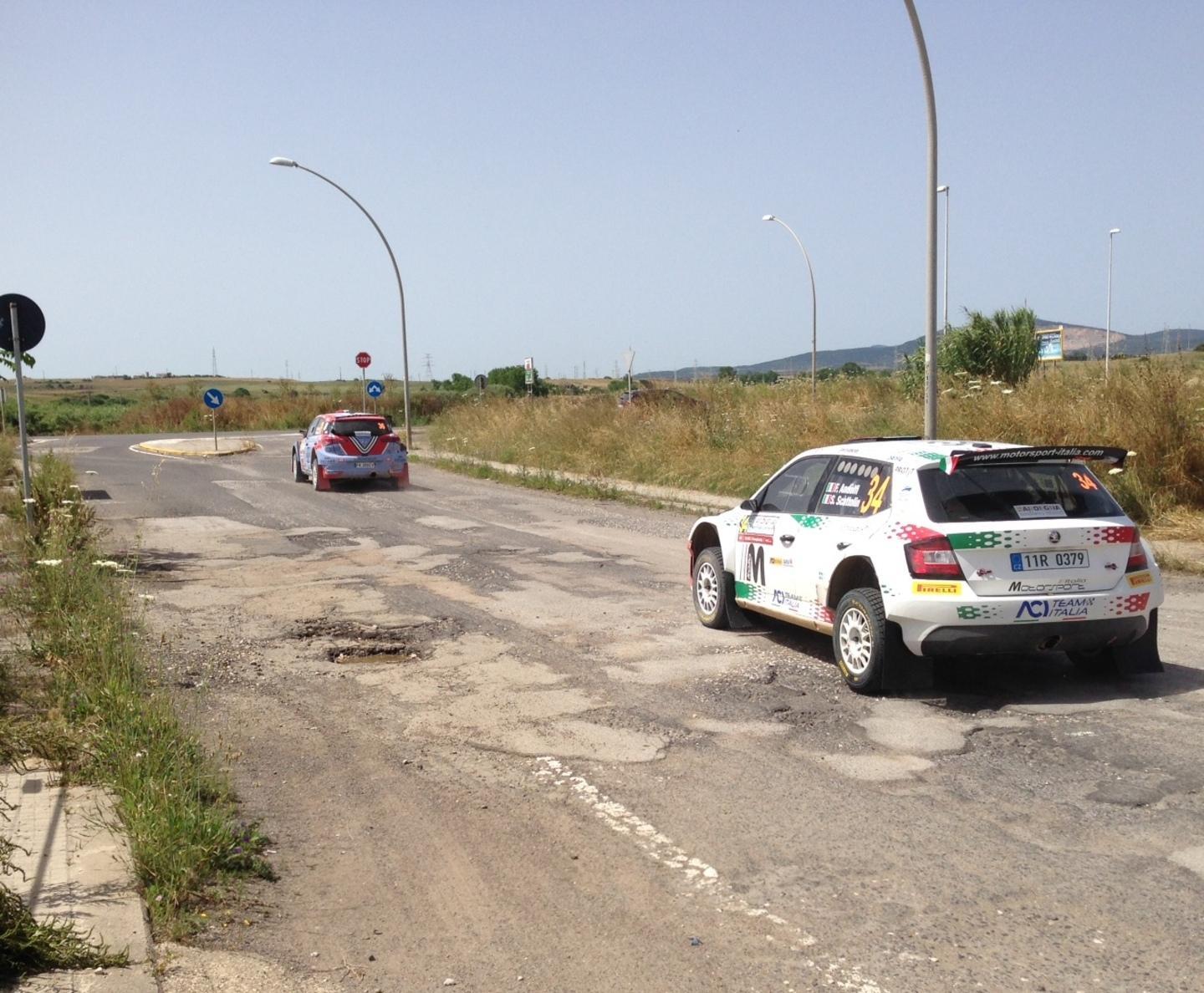 Test estremo per le auto del rally