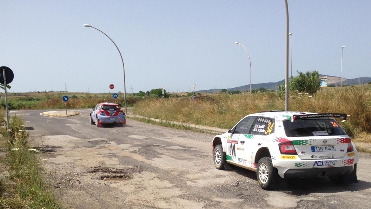 Test estremo per le auto del rally