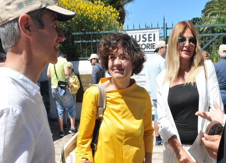 L’assessore al turismo a Caprera 