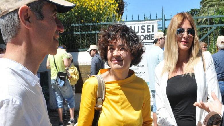 L’assessore al turismo a Caprera