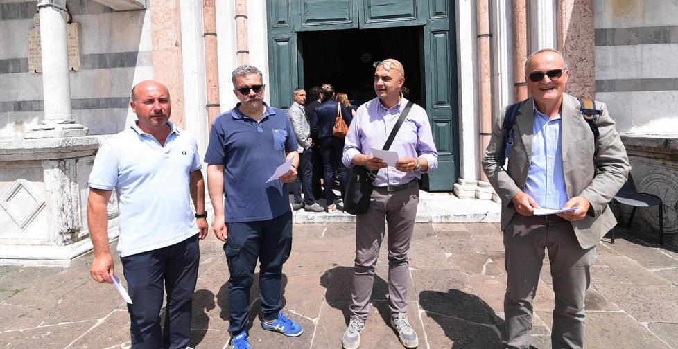 I bancari di Bpm protestano in piazza 