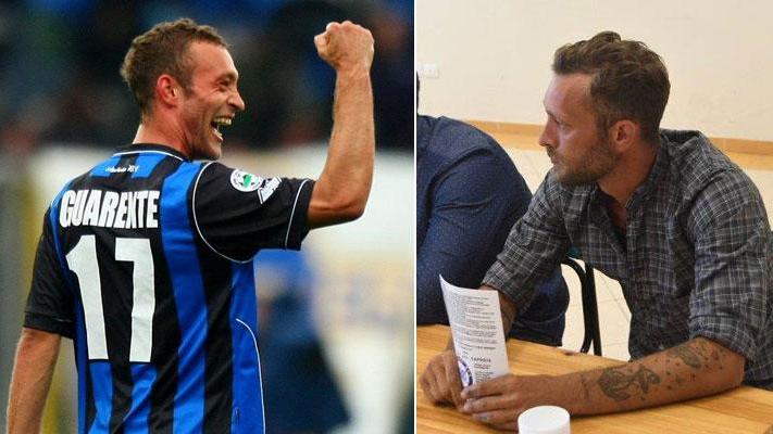 Tiberio Guarente con la maglia dell'Atalanta e nelle vesti di consigliere comunale