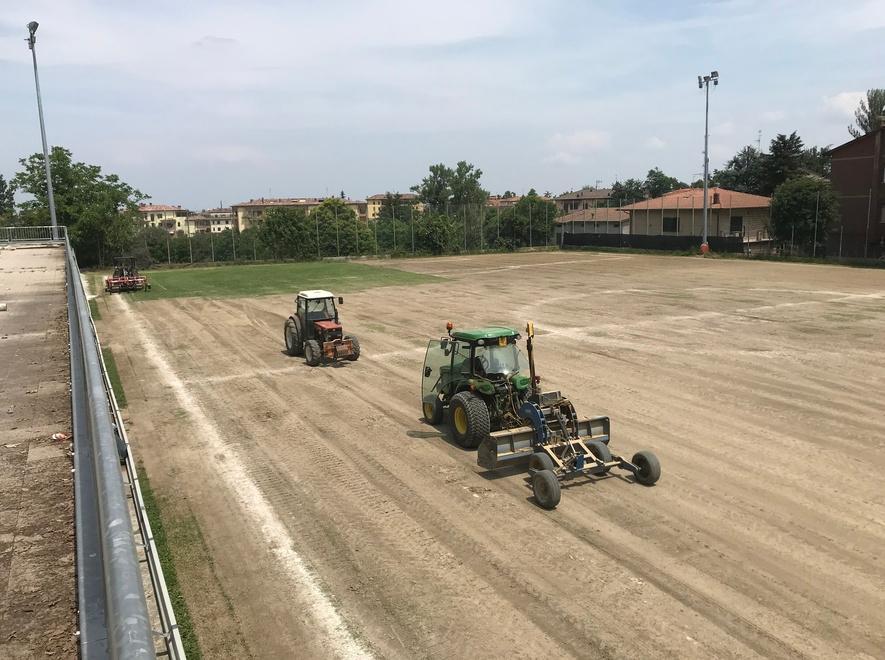 Spezzano, in sintetico il campo parrocchiale 