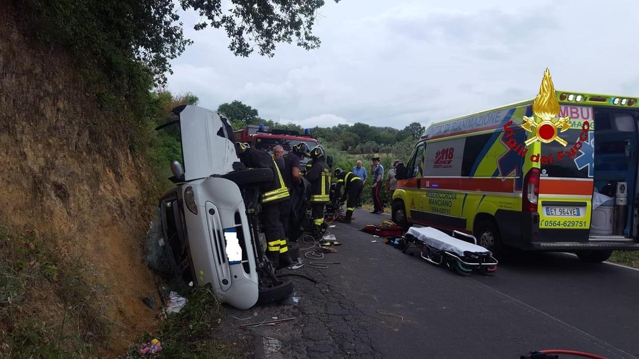Un'immagine dell'incidente
