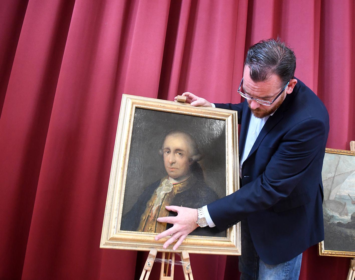 Il quadro di Goya esposto ieri nel carcere