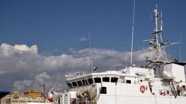 La nave Aretusa in sosta apre le porte ai visitatori