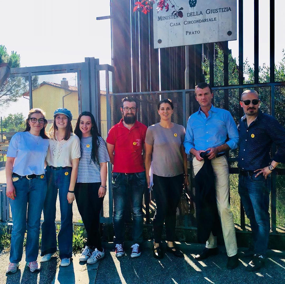 La delegazione dei Radicali insieme al deputato Giorgio Silli  