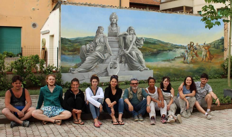 Così l’arte si ferma a largo Sbarretti 