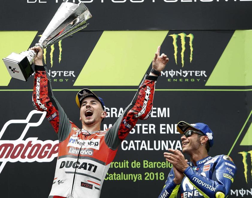 La Ducati di Lorenzo vola a Montmelò 