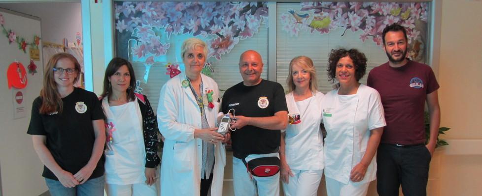 Un nuovo dono del motoclub al reparto di pediatria