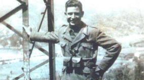 Giuliano Giani in divisa, la foto venne scattata durante la guerra