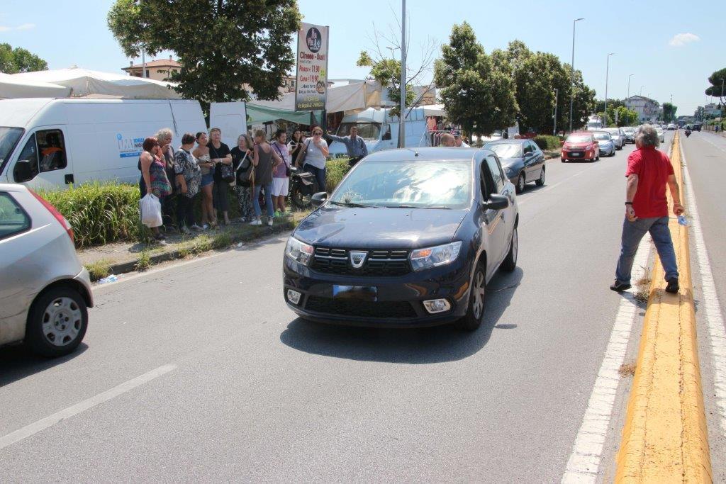 L'auto coinvolta nell'incidente