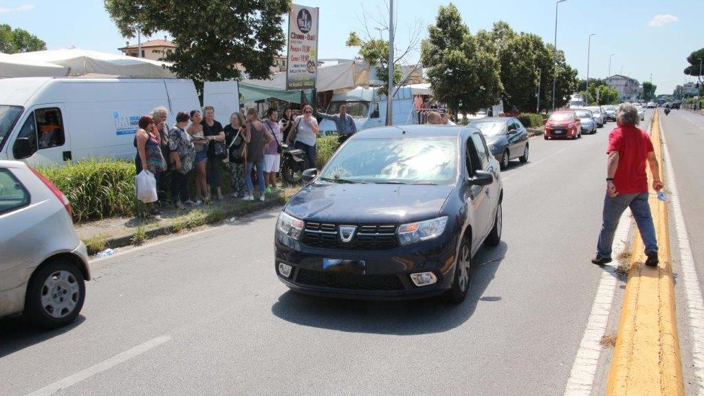 L'auto coinvolta nell'incidente