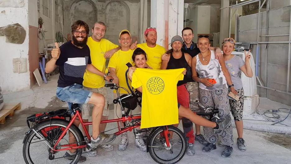 Da Buenos Aires in bici alla Cooperativa scultori