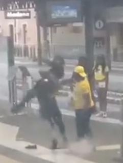 Rissa in stazione e botte agli agenti 