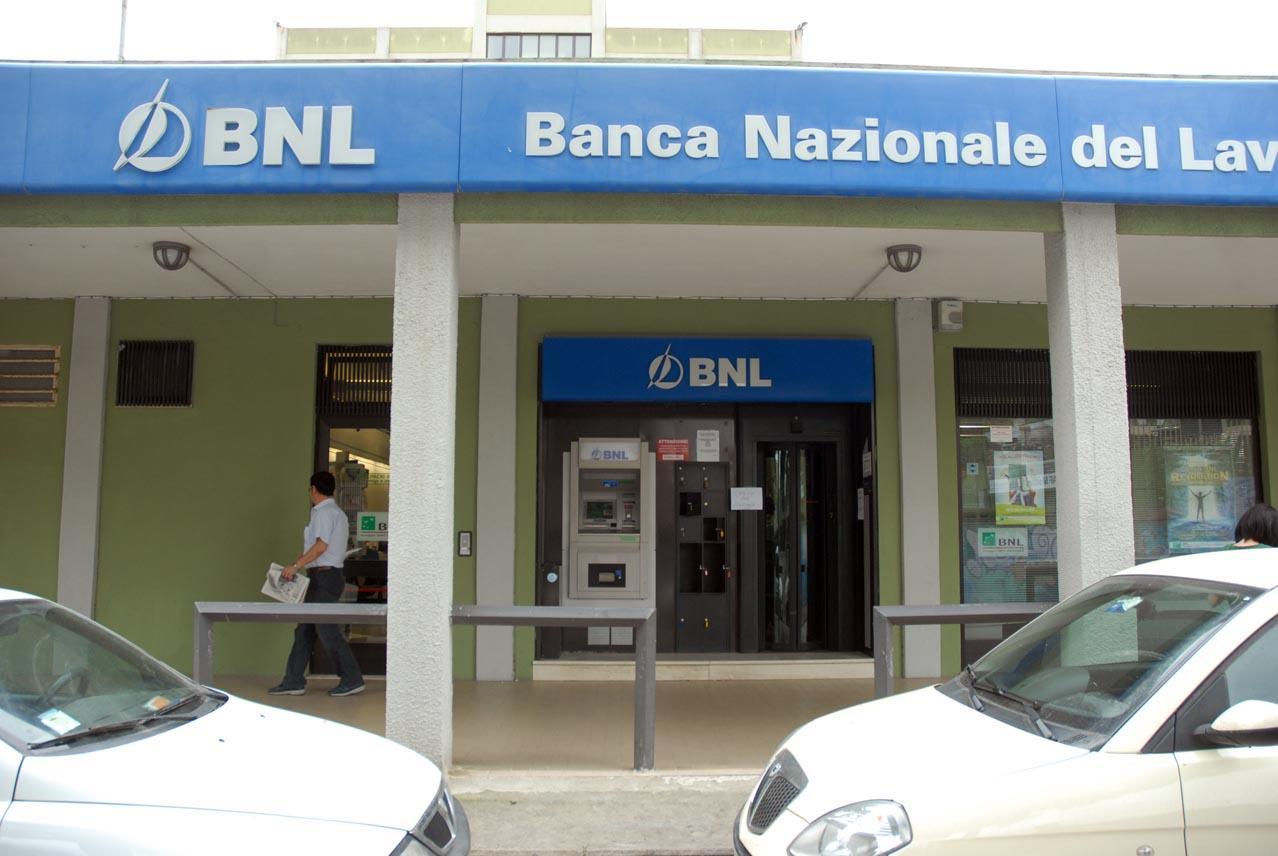 Una filiale della Bnl, immagine di repertorio