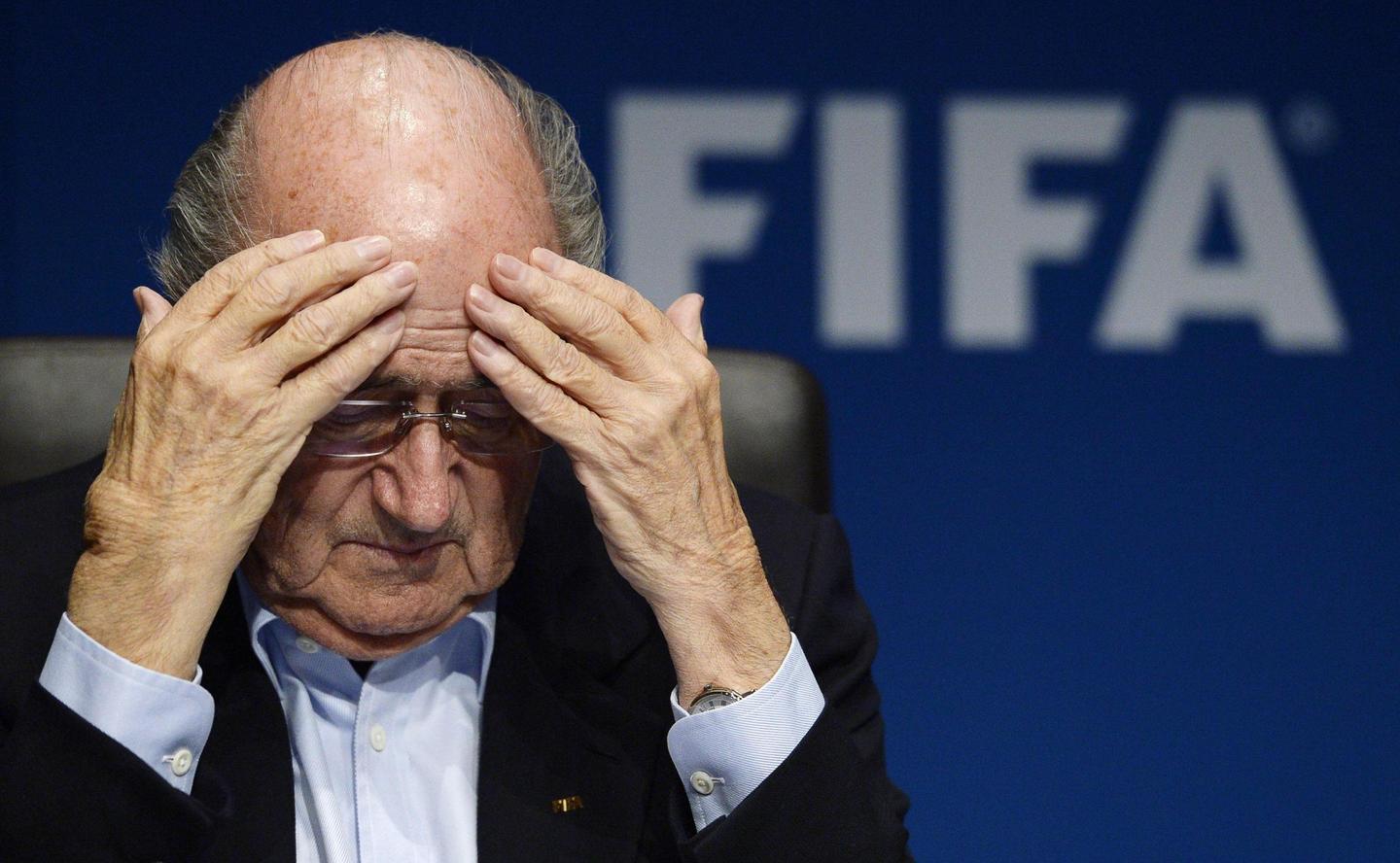L’ex presidente della Fifa Blatter a Mosca