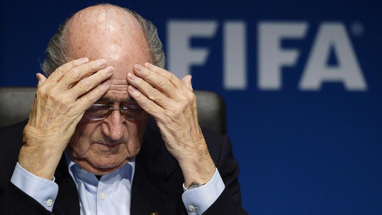 L’ex presidente della Fifa Blatter a Mosca