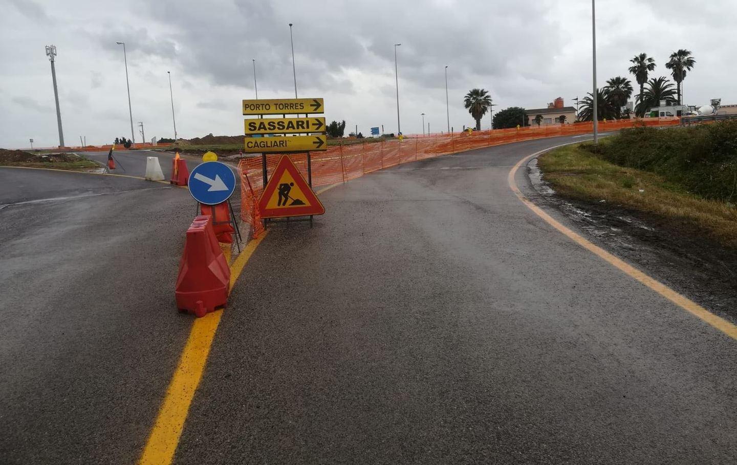 Rotatoria per Platamona, il cantiere è aperto 
