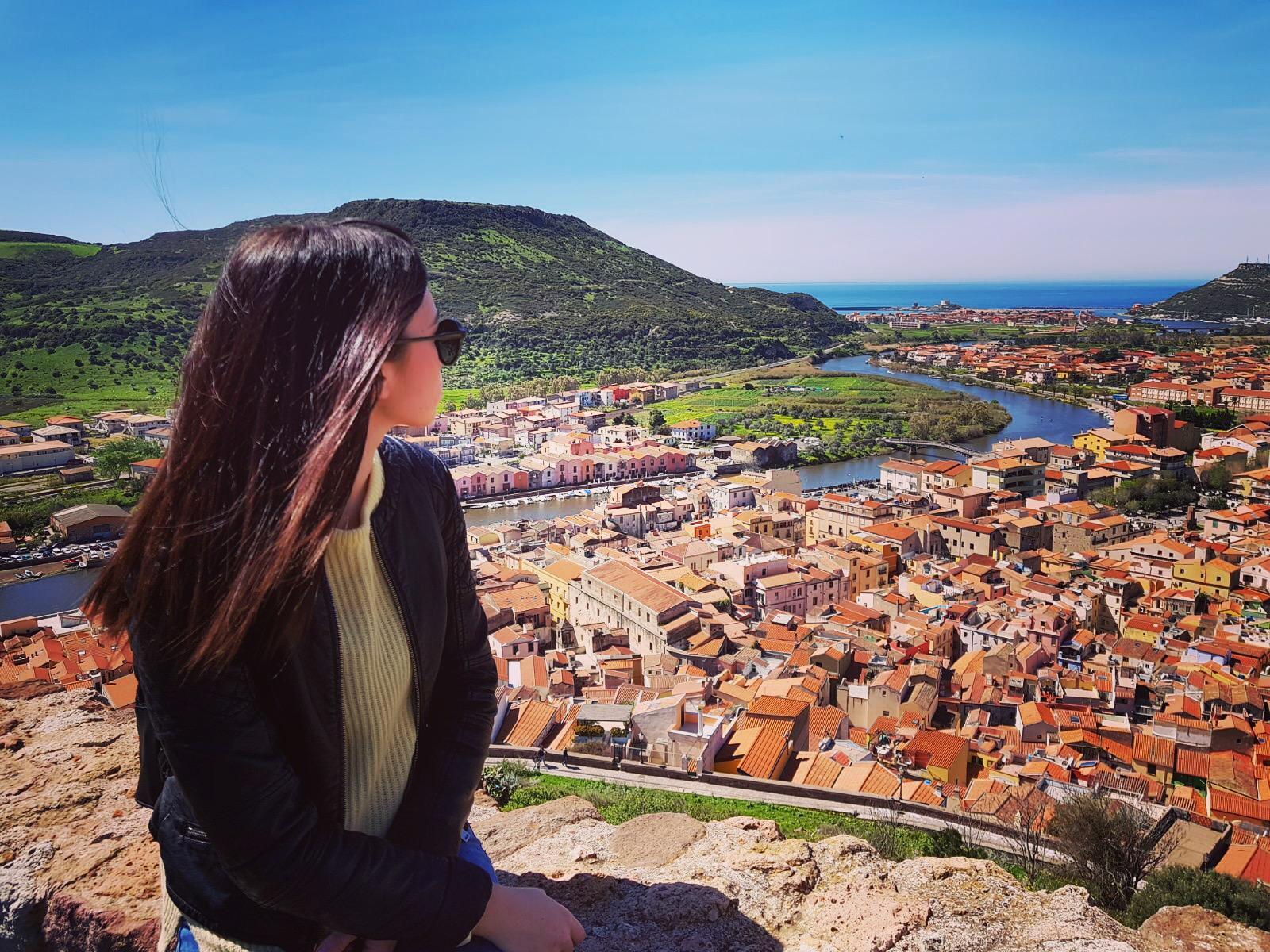 Panorama di Bosa dal castello Malaspina