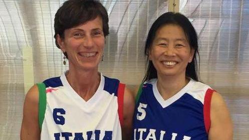 Laura Guerrini e Sooky Strambi in azzurro