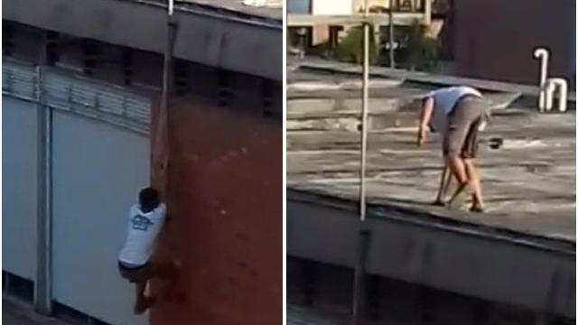 Ragazzi incoscienti salgono sui tetti scalando le antenne - Video