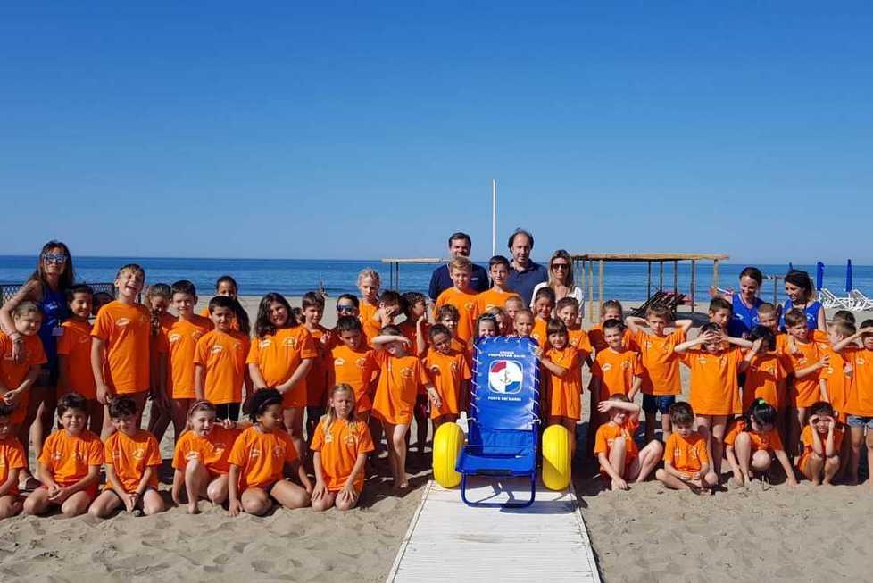 Una sedia speciale per il bagno 