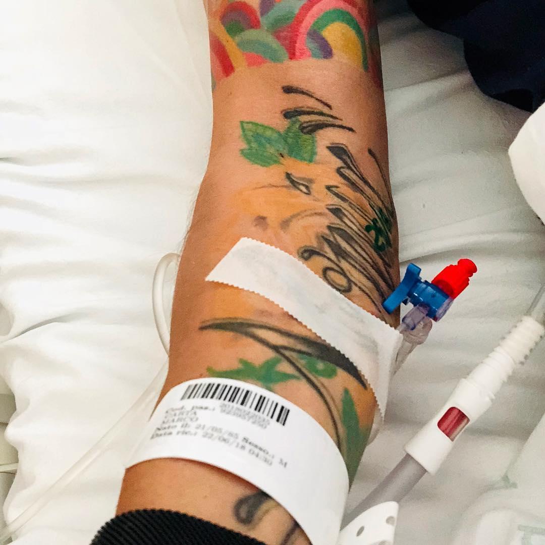 La foto postata da Marco Carta su Instagram