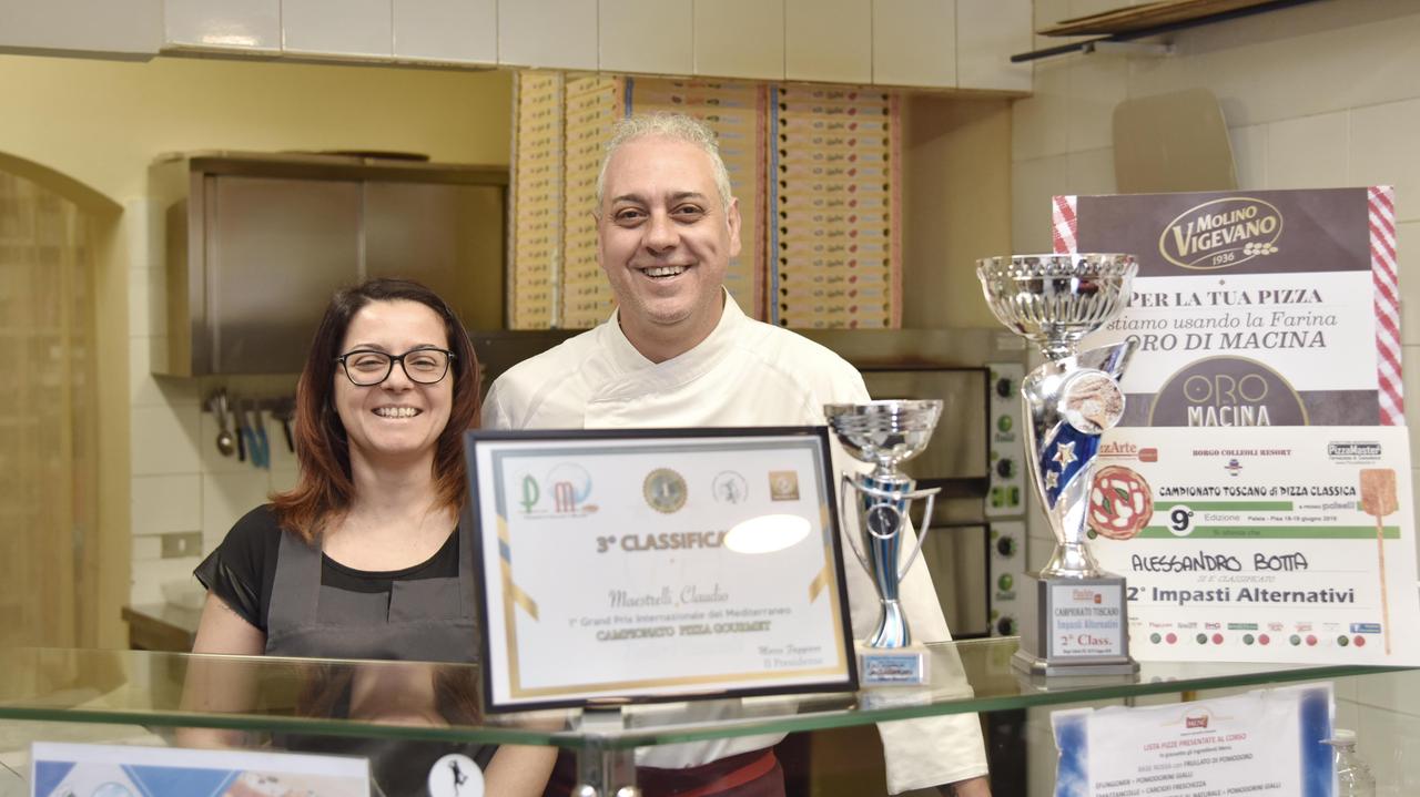 Alessandro Botta con la moglie Alessia Bugetti (foto Sestini)