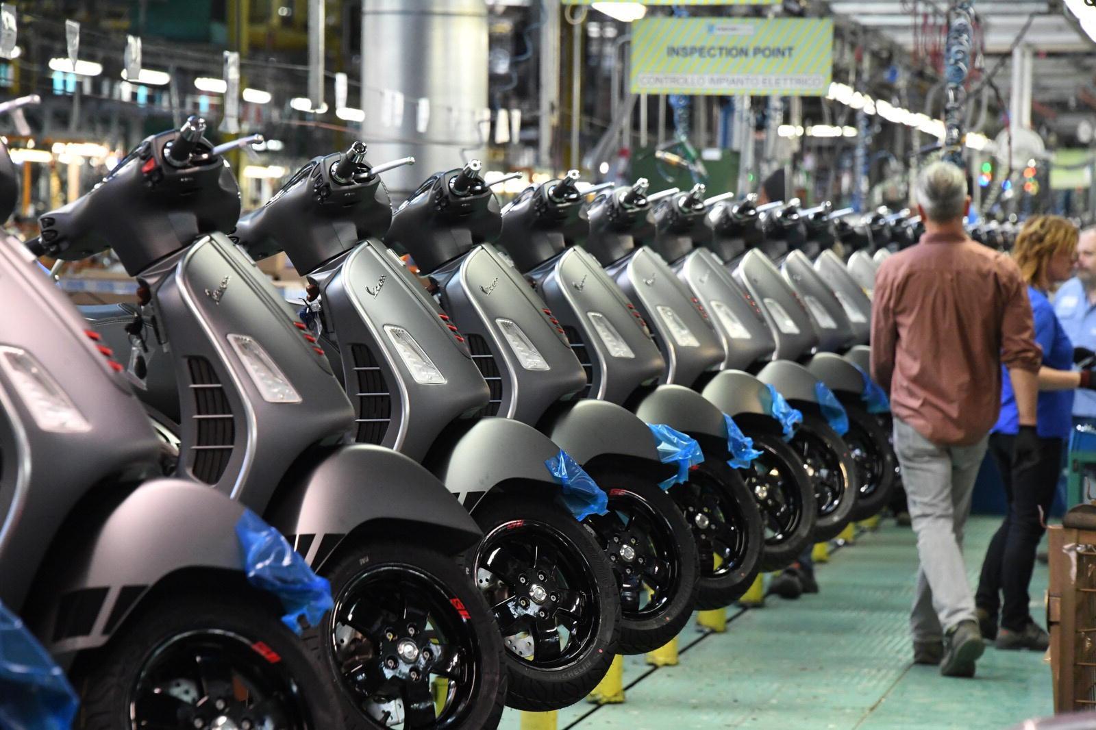 Lo stabilimento della Vespa
