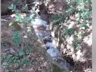 Schiuma nel fosso in zona Pianetti 