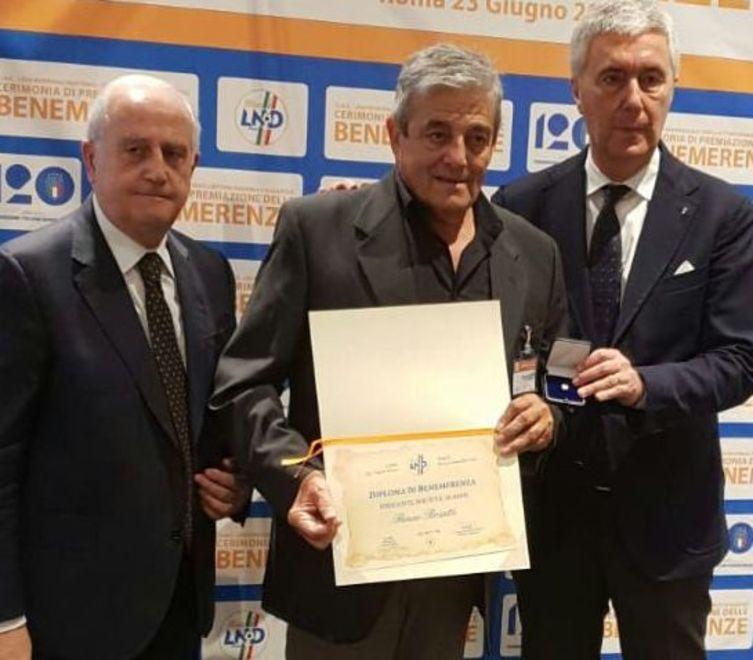 40 anni di calcio Rosatti premiato dalla Figc nazionale