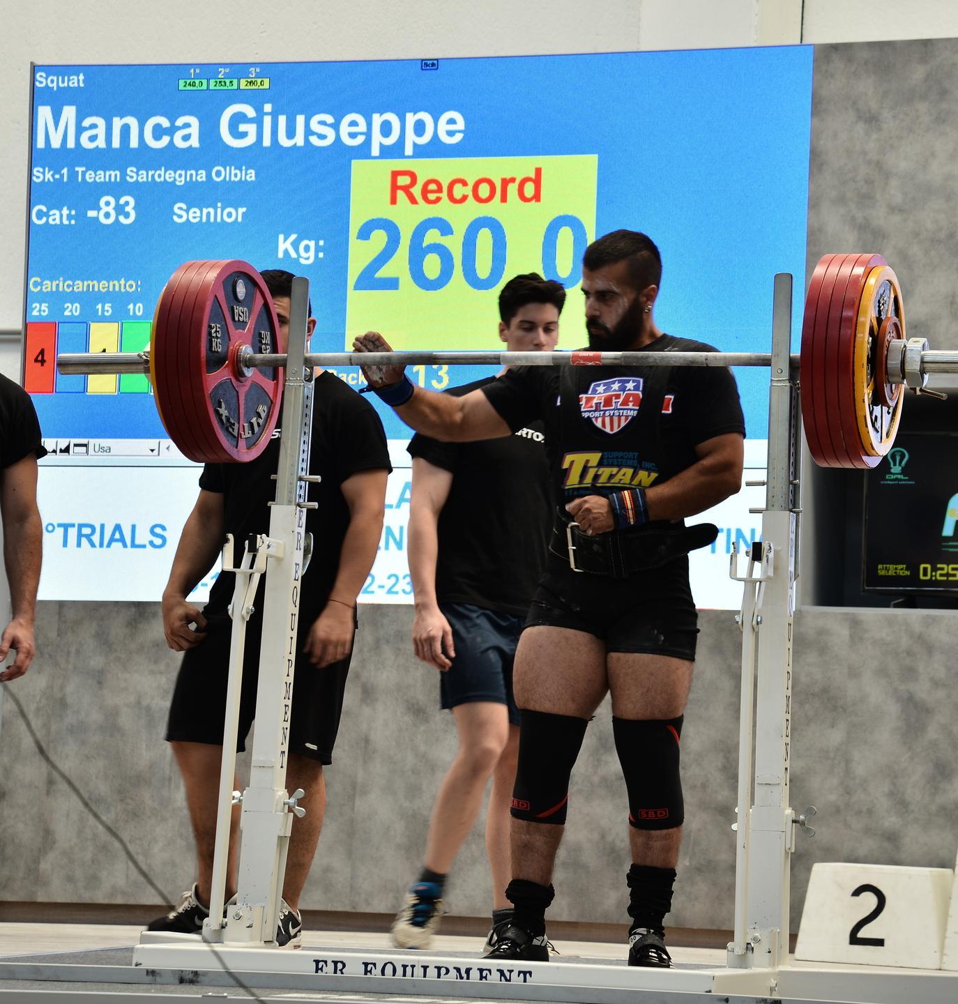 Pesi, Manca è campione italiano