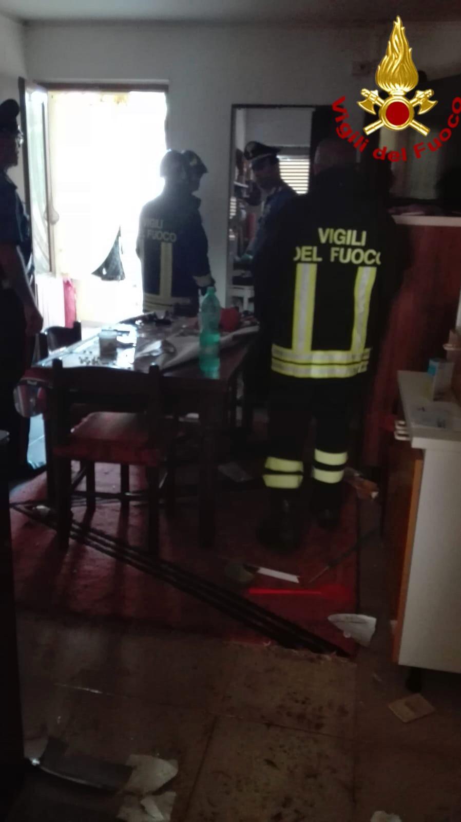 L'intervento dei vigili del fuoco