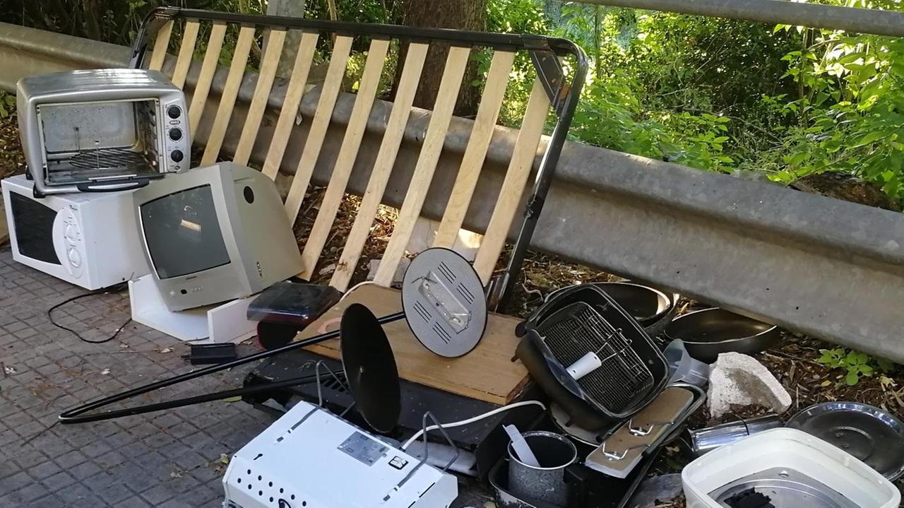 Una discarica di rifiuti ingombranti