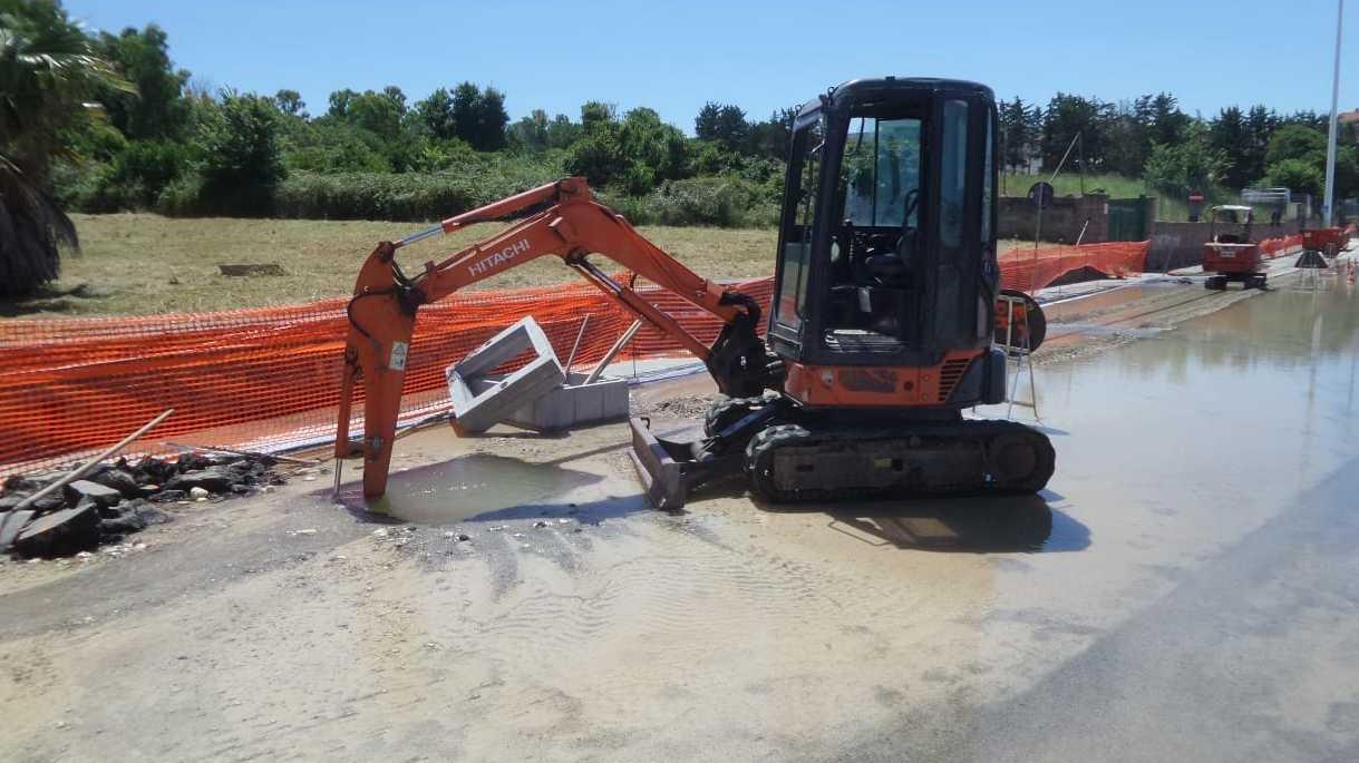 Piazzale Segni, riparata mega perdita