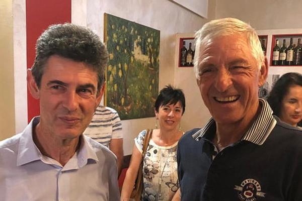 Francesco Moser a Carrara, nel nome del suo buon vino 