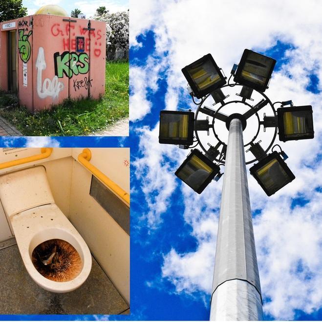 Le torri faro arrivano, i wc fatiscenti restano