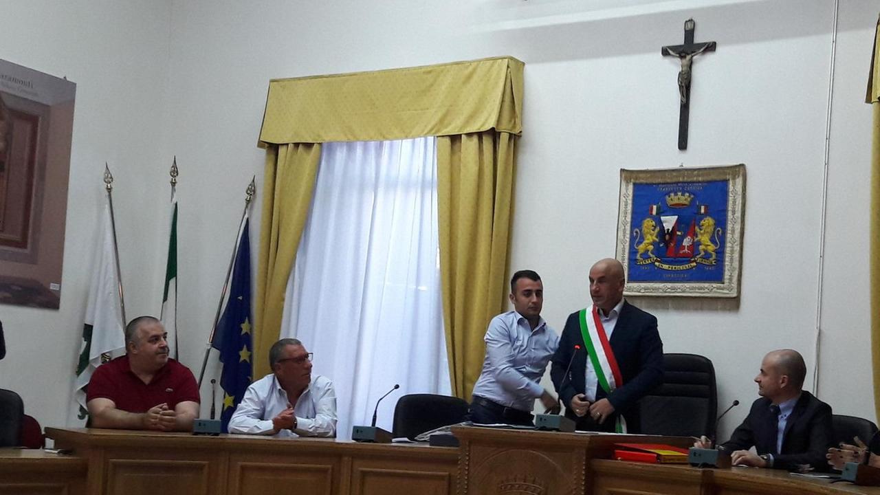 Il sindaco Unali presenta la giunta a Chiaramonti 