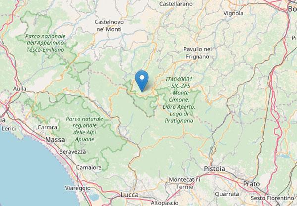 Forti scosse di terremoto sull'Appennino tosco-emiliano 