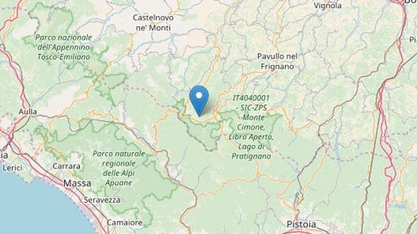 Forti scosse di terremoto sull'Appennino tosco-emiliano