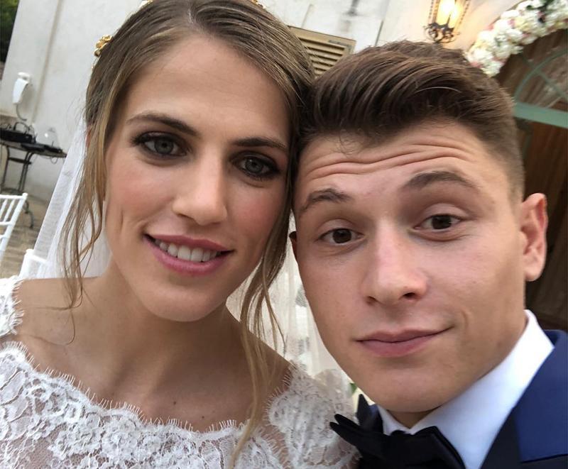 Nicolò Barella con Federica Schievenin
