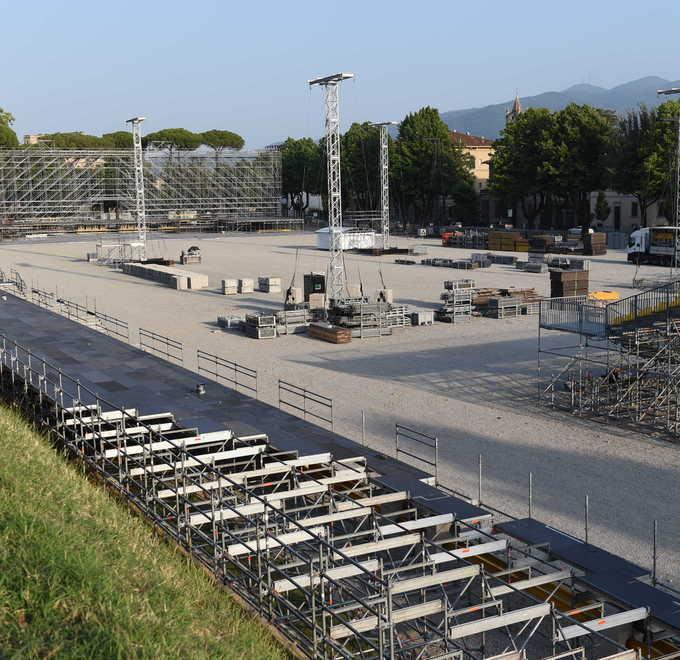 Tutto pronto per lo show di Roger Waters 