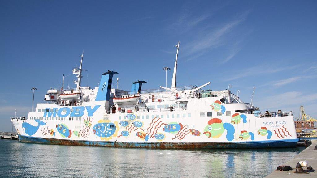 Un traghetto della Moby