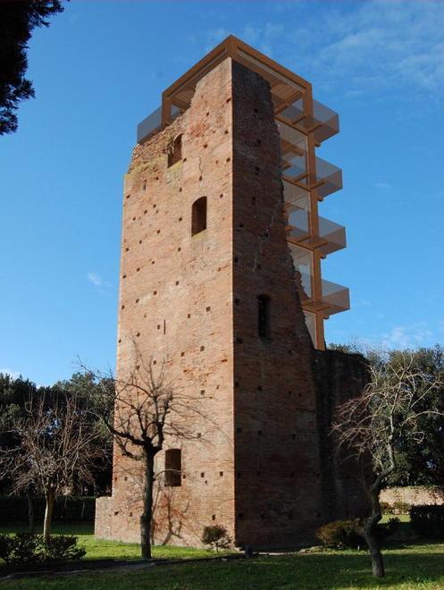 Terrazze con vista sulla vallata parte il restauro della Torre di mezzo 