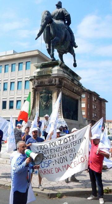 Protesta della penitenziaria