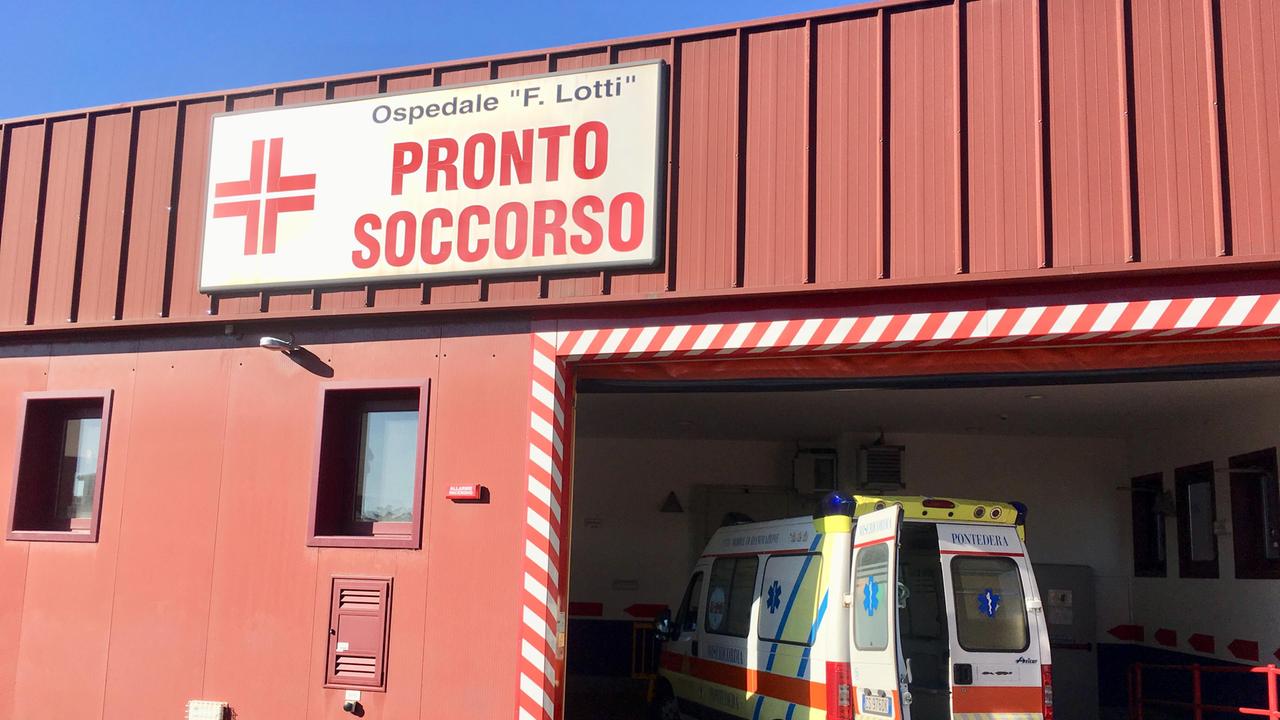 Il pronto soccorso dell'ospedale Lotti di Pontedera