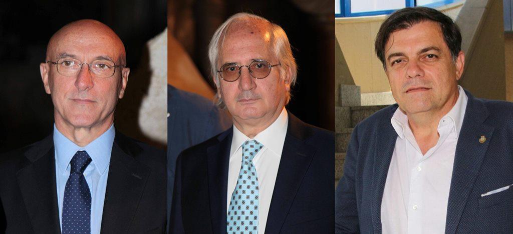 I tre dimissionari del cda della Versiliana: Di lorenzo, Giubilaro e Giovannetti
