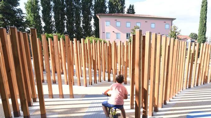Un labirinto sul cammino della Francigena